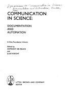 Communication in science ; documentation and automation /