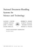 National document-handling systems for science and technology /