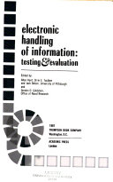 Electronic handling of information ; testing & evaluation /