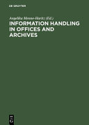 Information handling in offices and archives /