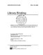 Library binding : an American national standard /