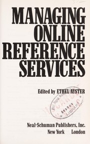 Managing online reference services /