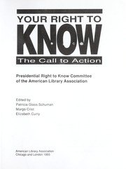 Your right to know : the call to action /