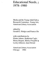 Research on adolescence for youth service : an annotated bibliography on adolescent development, educational needs, and media, 1978-1980 /