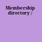 Membership directory /