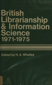British librarianship and information science, 1971-1975 /