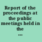 Report of the proceedings at the public meetings held in the Library, Camp Field, Manchester, on Thursday, Sept. 2nd, 1852, to celebrate the opening of the Free Library