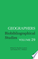 Geographers biobibliographical studies.