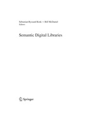 Semantic digital libraries /