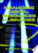 Managing digital resources in libraries