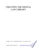 Creating the digital law library.