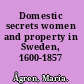 Domestic secrets women and property in Sweden, 1600-1857 /