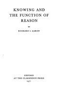 Knowing and the function of reason /