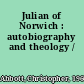 Julian of Norwich : autobiography and theology /