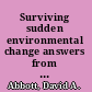 Surviving sudden environmental change answers from archaeology /