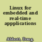 Linux for embedded and real-time appplications