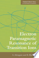 Electron paramagnetic resonance of transition ions /
