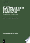 Das Seerecht in der Bundesrepublik Deutschland. Kommentar und Materialsammlung : unter dem Titel "Das deutsche Seerecht.