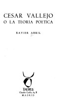 César Vallejo; ó, La teoría poética.