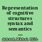 Representation of cognitive structures syntax and semantics of French sentential complements /