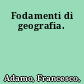 Fodamenti di geografia.