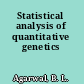 Statistical analysis of quantitative genetics