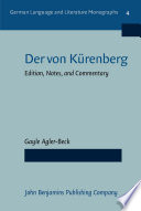 Der von Kürenberg edition, notes and commentary /