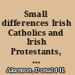 Small differences Irish Catholics and Irish Protestants, 1815-1922 : an international perspective /