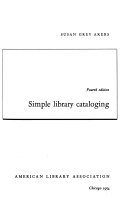 Simple library cataloging /