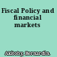 Fiscal Policy and financial markets