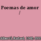 Poemas de amor /