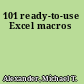 101 ready-to-use Excel macros