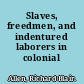 Slaves, freedmen, and indentured laborers in colonial Mauritius