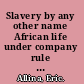 Slavery by any other name African life under company rule in colonial Mozambique /
