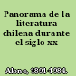 Panorama de la literatura chilena durante el siglo xx