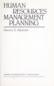 Human resources management planning /