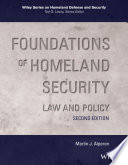 Foundations of homeland security : law and policy /