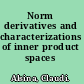 Norm derivatives and characterizations of inner product spaces