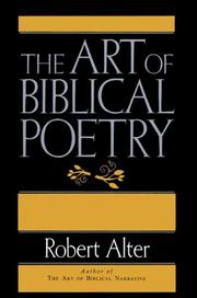 The art of Biblical poetry /