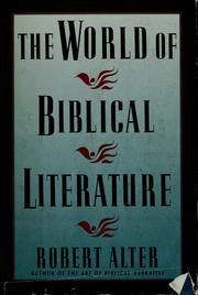 The world of biblical literature /