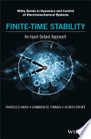 Finite-time stability : an input-output approach /
