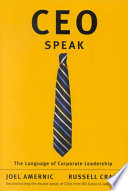 CEO-speak the language of corporate leadership /