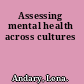 Assessing mental health across cultures