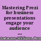 Mastering Prezi for business presentations engage your audience visually with stunning Prezi presentation designs and be the envy of your colleagues who use PowerPoint /