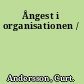 Ångest i organisationen /