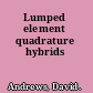 Lumped element quadrature hybrids