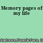 Memory pages of my life