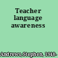 Teacher language awareness