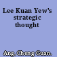 Lee Kuan Yew's strategic thought