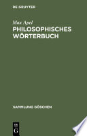 Philosophisches Wörterbuch /